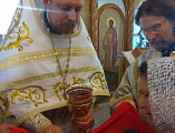 В храме Донской иконы Божией Матери г. Новошахтинска в день памяти местночтимого подвижника Донбасса, иеромонаха Серафима (Калинина) состоялось соборное богослужение