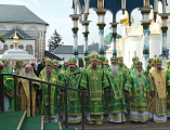 В день памяти преподобного Сергия Радонежского Преосвященнейший епископ Симон сослужил Предстоятелю Русской Церкви в Троице-Сергиевой Лавре