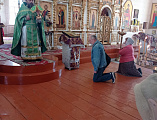 Шахтинский приход Вознесения Господня совершил очередное паломничество в Покровский Верхнемакеевский мужской монастырь