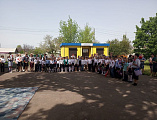 В Ударниковском сельском поселении прошел митинг в честь Дня Победы, в котором с напутственным словом выступил иерей Сергий Столяров