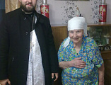 Прихожане и настоятель Одигитриевского храма пос. Таловый посетили больных прихожан в день Христова Рождества