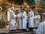 В праздник Преображения Господа Бога и Спаса нашего Иисуса Христа Преосвященнейший епископ Симон совершил Божественную литургию и диаконскую хиротонию