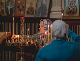 В Лазареву субботу епископ Шахтинский и Миллеровский Симон совершил Божественную литургию в храме святого князя Владимира города Шахты