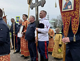 Пасхальный крестный ход в станице Боковской