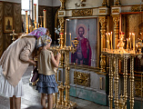 В день памяти святой равноапостольной княгини Ольги Преосвященнейший епископ Симон совершил Божественную литургию в Покровском кафедральном соборе города Шахты