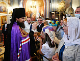 В праздник Успения Пресвятой Богородицы Преосвященнейший епископ Симон сослужил Святейшему Патриарху Кириллу в Храме Христа Спасителя. За богослужением совершена хиротония архимандрита Артемия (Кузьмина) во епископа Таганрогского