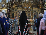 Во вторник первой седмицы Великого поста епископ Шахтинский и Миллеровский Симон совершил великое повечерие с чтением покаянного канона преподобного Андрея Критского в Донецком Успенском архиерейском подворье