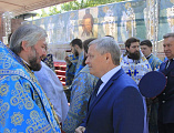 В торжествах Донской митрополии по случаю празднования дня Донской иконы Божией Матери принял участие епископ Шахтинский и Миллеровский Симон