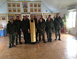 Александро-Невский храм г. Шахты посетили военнослужащие войсковой части No3722