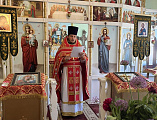 Соборное богослужение в храме Святого Духа хутора Грачев