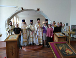 Праздничным богослужением отметили престольный праздник домового храма апостола Иоанна Богослова при Институте сферы обслуживания и предпринимательства (филиала) ДГТУ г. Шахты