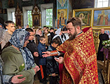 В храме Андрея Первозванного прошла Литургия с комментариями для школьников Миллерово