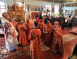 В среду Светлой седмицы Правящий архиерей Шахтинской епархии Преосвященнейший епископ Симон совершил Божественную литургию в храме Вознесения Господня г. Шахты