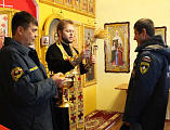 Личный состав Кашарского местного пожарно-спасательного гарнизона посетили храм святителя Николая Чудотворца сл. Кашары