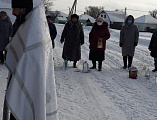 Иеромонах Арсений (Алимов) совершил чин Великого освящения воды в станице Владимирская, в хуторе Большая Федоровка и в хуторе Табунщиково