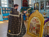Для часовни всех святых новомучеников и исповедников Церкви Русской п. Верхнегрушевский освятили икону