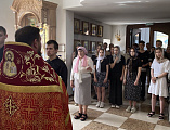 Молебен перед сдачей государственных экзаменов для учащихся 9-11 классов донецких школ