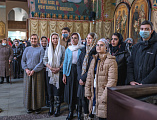 «Каждая душа призывается в храм к Богу, чтобы устроить духовную весну и растопить греховный лед». Епископ Симон совершил вечерню с чином прощения в Покровском кафедральном соборе г. Шахты