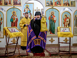 Епископ Симон с архипастырским визитом посетил приход в честь праведного Иоанна Кронштадтского города Шахты