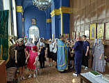 В Троицком храме села Маньково-Калитвенское совершили молебен на начало учебного года
