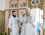 Преосвященнейший епископ Симон совершил Божественную литургию в день воспоминания чуда Архистратига Михаила, бывшего в Хонех