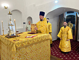 Совершая архипастырский визит в Верхнедонское благочиние, Преосвященнейший епископ Симон посетил приход Архистратига Михаила станицы Вёшенской