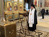 Архипастырь совершил заупокойное поминовение новопреставленного священника Николая Михалушкина