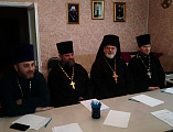 Благочинный приходов Нижнедонского округа протоиерей Сергий Яценко ﻿возглавил собрание духовенства