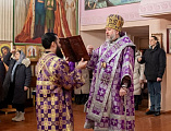 В субботу первой седмицы Великого поста епископ Симон с архипастырским визитом посетил приход равноапостольного князя Владимира города Шахты