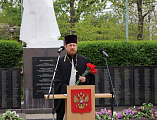 Протоиерей Роман Амплеев принял участие в митинге, посвященном 78-й годовщине победы в Великой Отечественной войне