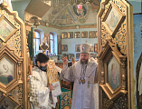 Преосвященнейший епископ Симон совершил Божественную литургию в навечерие Рождества Христова