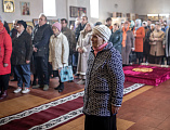 В Неделю вторую Великого поста Преосвященнейший епископ Симон совершил Божественную литургию в храме великомученика Пантелеимона поселка Майский