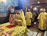 Епископ Шахтинский и Миллеровский Симон возглавил Божественную литургию в храме святителя Николая Чудотворца станицы Багаевской