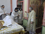 Преосвященнейший епископ Симон с архипастырским визитом посетил храм Донской иконы Божией Матери