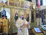 В престольный праздник Преосвященнейший епископ Симон совершил Божественную литургию в храме святого апостола Андрея Первозванного города Миллерово