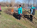 Субботник на кладбище Первомайского сельского поселения