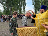 В станице Боковской прошли военно-полевые сборы допризывной казачьей молодежи Верхне-Донского округа