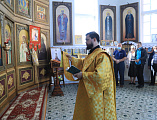 Преосвященнейший епископ Симон с архипастырским визитом посетил храм Архистратига Михаила пос. Соколово-Кундрюченский г. Новошахтинска