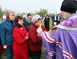 В Кашарском районе Ростовской области епископ Симон вместе с фермерами помолился о благополучии урожая