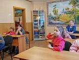 В воскресной школе «Азы Православия» Донецкого Успенского архиерейского подворья состоялось занятие, посвященное музыке