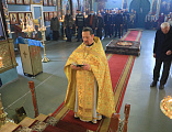Преосвященнейший епископ Симон с архипастырским визитом посетил храм Покрова Пресвятой Богородицы города Шахты