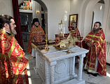 В храме великомученика и целителя Пантелеимона прошло соборное богослужение в день памяти апостола Марка