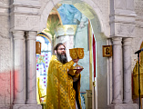 В первую подготовительную Неделю к Великому посту епископ Симон совершил Литургию в Покровском кафедральном соборе города Шахты