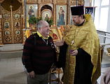 Молебен в Донском храме совместно с членами УПП ВОС