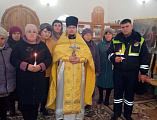Панихида по жертвам ДТП с сотрудниками Донского отдельного батальона № 1 ГАИ