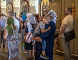 Молебен на начало учебного года и торжественная линейка в воскресной школе Покров