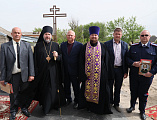 Преосвященнейший епископ Симон совершил чин на основание церкви и водружение креста в поселке Тарасовский