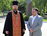В шахте Обуховской г. Зверево епископ Симон совершил молитву вместе с угледобытчиками на глубине 700 метров
