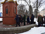 Памятный митинг, посвященный выводу советских войск из Афганистана, прошел возле часовни «Памяти погибшим воинам в Афганистане, Чечне и на Чернобыльской АЭС» в п. Каменоломни