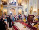 С сонмом архиереев Православной Церкви епископ Симон принял участие в торжествах по случаю празднования Донской иконы Божией Матери